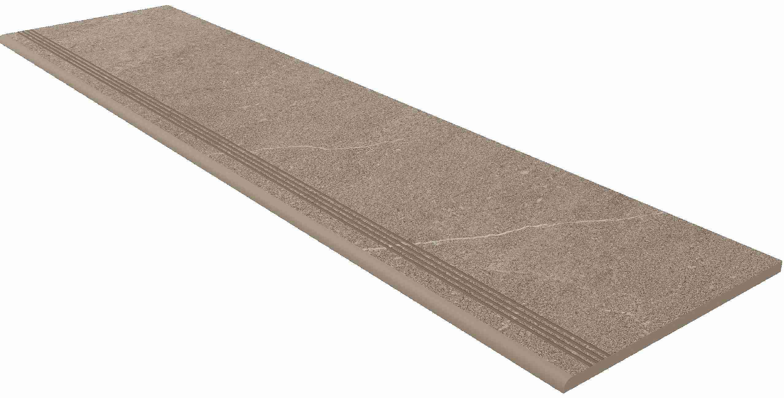 GB02 Gabbro Grey 300x1200 неполированный серый ступень (с насечками)