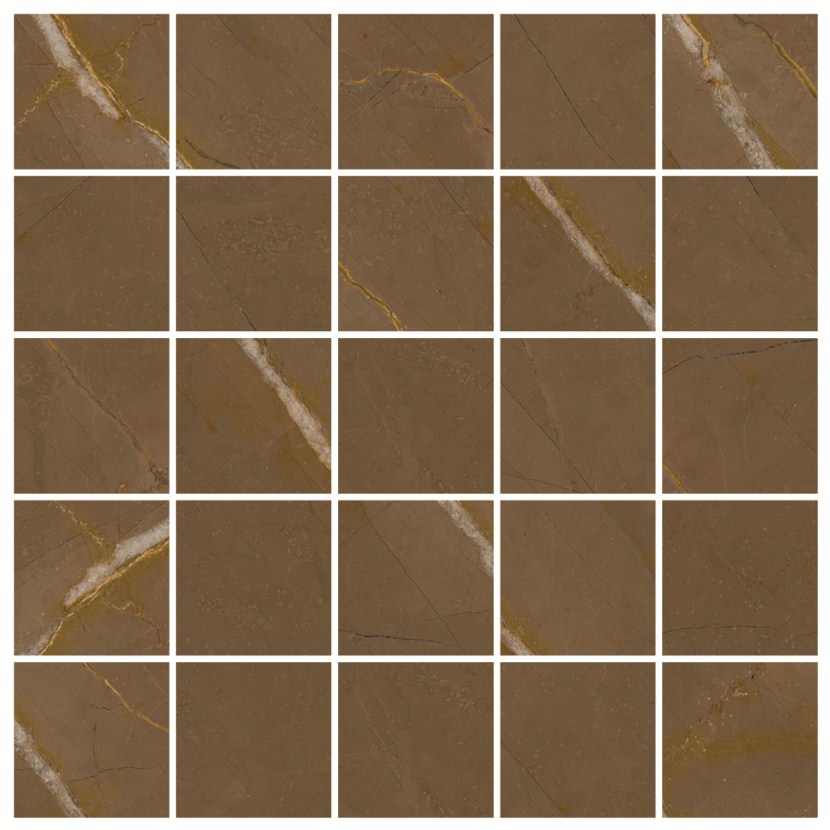 K-1002/MR/m14 Marble Trend (Марбл Тренд) Pulpis (Пульпис) 300x300 матовая коричневая мозаика