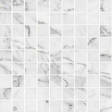 K-1000/LR/m01 Marble Trend (Марбл Тренд) Carrara (Каррара) 300x300 лаппатированная белая мозаика